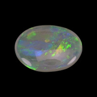 0.91 Ct. Cabochon Semi-Black Opal from Australia Video