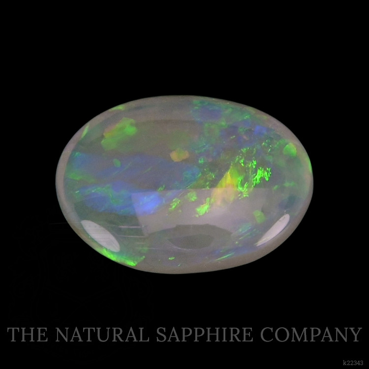 0.91 Ct. Cabochon Semi-Black Opal from Australia