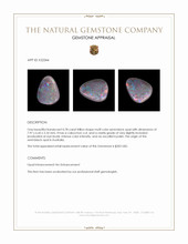 0.78 Ct. Cabochon Semi-Black Opal from Australia Appraisal