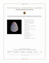 0.78 Ct. Multi Color Cabochon Crystal Opal (Jelly Opal) from Australia Scan Report
