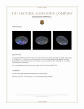 2.75 Ct. Multi Color Cabochon Crystal Opal (Jelly Opal) from Australia Appraisal