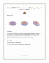 3.37 Ct. Cabochon Crystal/Jelly Opal from Australia Appraisal