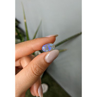 3.37 Ct. Multi Color Cabochon Crystal/Jelly Opal from Australia Life Style
