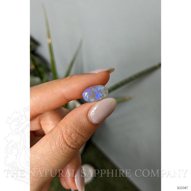 3.37 Ct. Multi Color Cabochon Crystal/Jelly Opal from Australia