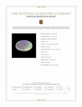 3.35 Ct. Multi Color Cabochon Crystal Opal (Jelly Opal) from Australia Scan Report