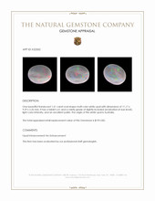 1.61 Ct. Multi Color White Opal from Australia Appraisal