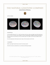 1.61 Ct. Multi Color White Opal (Light Opal) from Australia Appraisal
