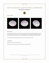 1.95 Ct. Multi Color Cabochon White Opal from Australia Appraisal