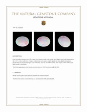 1.95 Ct. Multi Color Cabochon White Opal (Light Opal) from Australia Appraisal