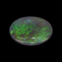0.44 Ct. Cabochon Black Opal from Australia Video