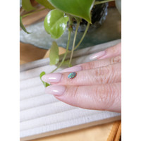 0.44 Ct. Cabochon Black Opal from Australia Life Style