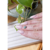 0.44 Ct. Cabochon Black Opal from Australia Life Style