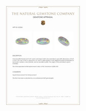 0.69 Ct. Cabochon Semi-Black Opal from Australia Appraisal