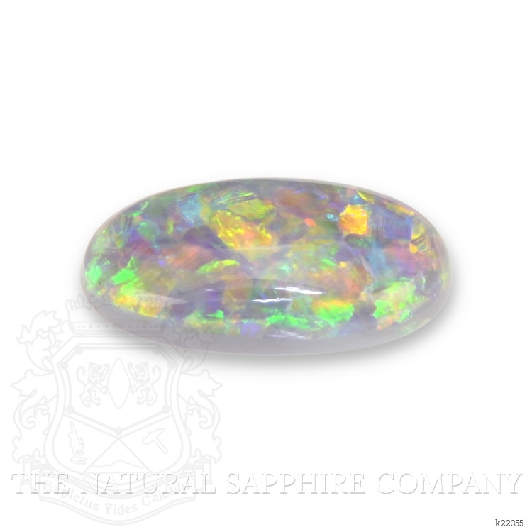 0.69 Ct. Cabochon Semi-Black Opal from Australia