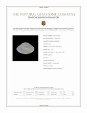 7.63 Ct. Multi Color Cabochon Crystal Opal (Jelly Opal) from Australia Scan Report