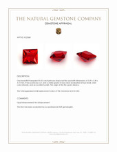 0.55 Ct. Red Fire Opal from Mexico Appraisal