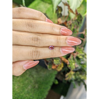 0.63 Ct. Rhodolite Garnet from Ceylon (Sri Lanka) Life Style