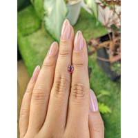 0.66 Ct. Rhodolite Garnet from Ceylon (Sri Lanka) Life Style