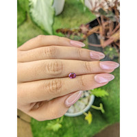0.71 Ct. Rhodolite Garnet from Ceylon (Sri Lanka) Life Style