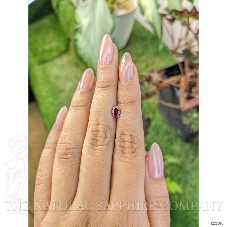 0.69 Ct. Rhodolite Garnet from Ceylon (Sri Lanka)