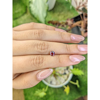 0.81 Ct. Rhodolite Garnet from Ceylon (Sri Lanka) Life Style