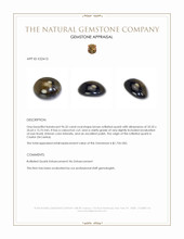 96.32 Ct. Cabochon Rutilated Quartz from Ceylon (Sri Lanka) Appraisal