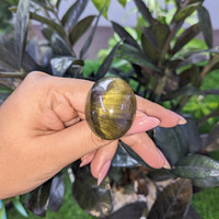 96.32 Ct. Cabochon Rutilated Quartz from Ceylon (Sri Lanka) Life Style