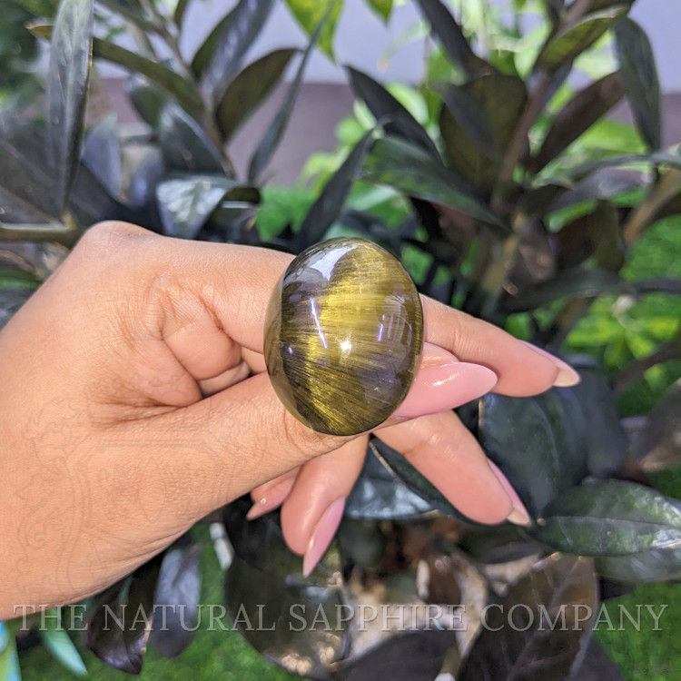 96.32 Ct. Cabochon Rutilated Quartz from Ceylon (Sri Lanka)