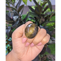 96.32 Ct. Cabochon Rutilated Quartz from Ceylon (Sri Lanka) Life Style