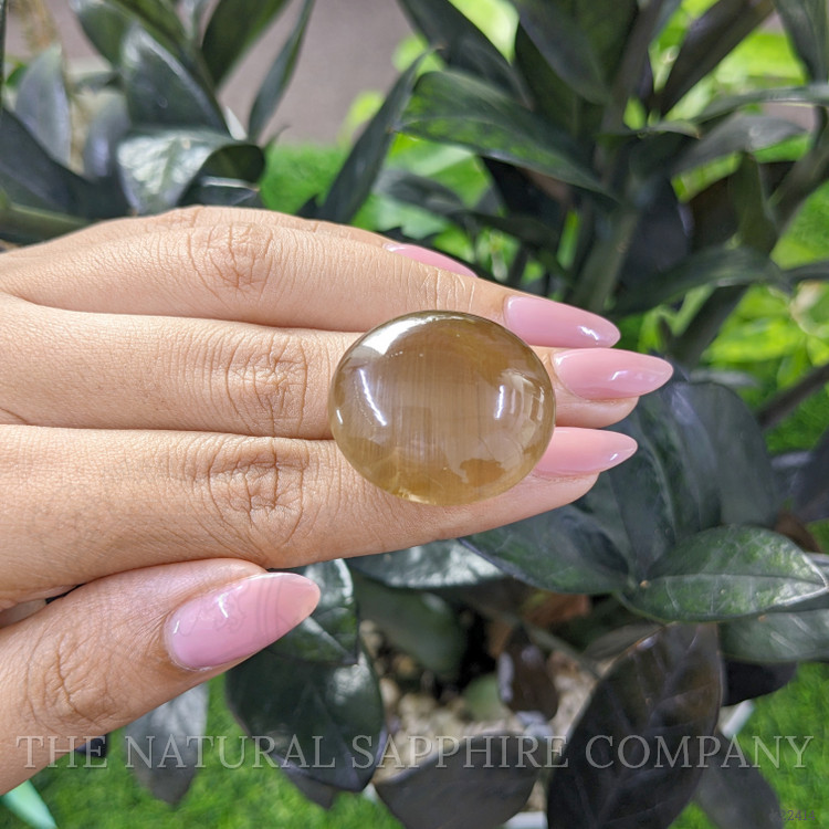 72.58 Ct. Cabochon Rutilated Quartz from Ceylon (Sri Lanka)
