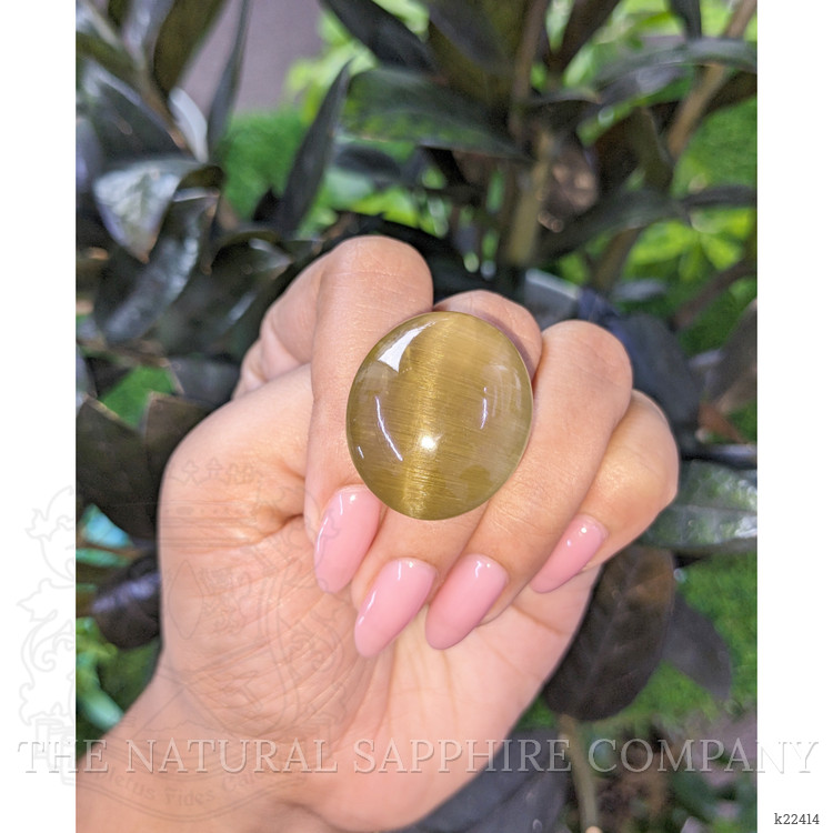72.58 Ct. Cabochon Rutilated Quartz from Ceylon (Sri Lanka)