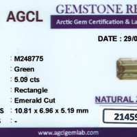 5.09 Ct. Zircon from Ceylon (Sri Lanka) Scan Report