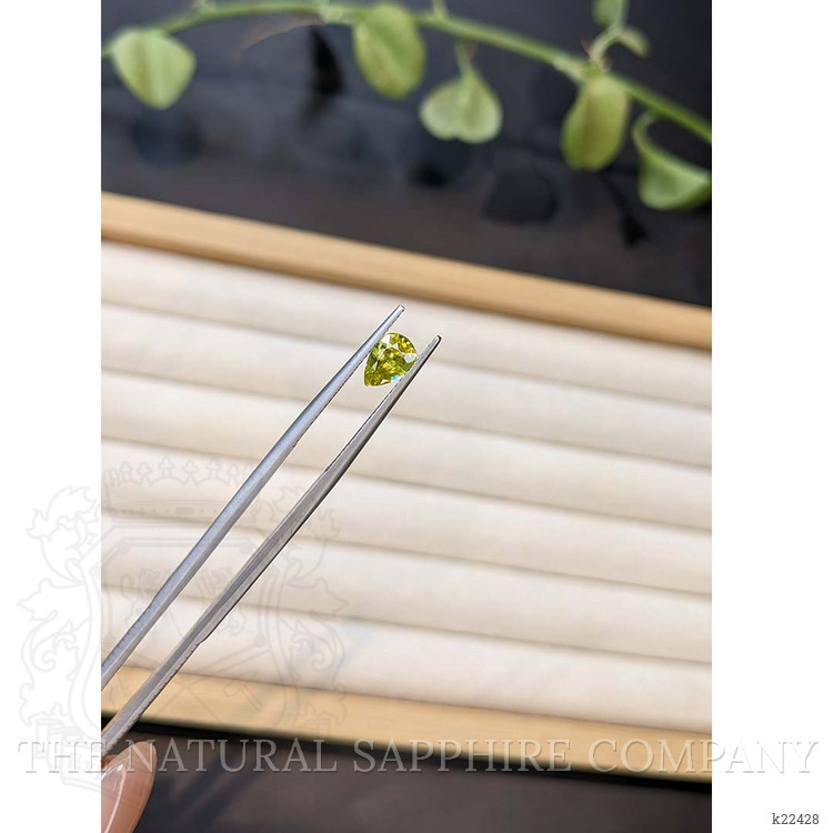 0.85 Ct. Yellowish Green Mali Garnet from West Africa