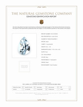 1.33 Ct. Blue Aquamarine from Brazil Scan Report