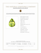 1.78 Ct. Yellowish Green Peridot from Burma (Myanmar) Scan Report