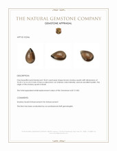 18.65 Ct. Cabochon Smokey Quartz from Brazil Appraisal