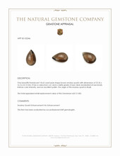 18.65 Ct. Brown Cabochon Smokey Quartz from Brazil Appraisal