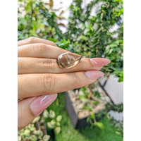 18.65 Ct. Cabochon Smokey Quartz from Brazil Life Style