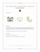 2.71 Ct. Yellow Topaz from Ceylon (Sri Lanka) Appraisal