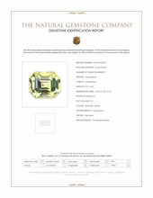 0.40 Ct. Greenish Yellow Chrysoberyl from Tanzania Scan Report