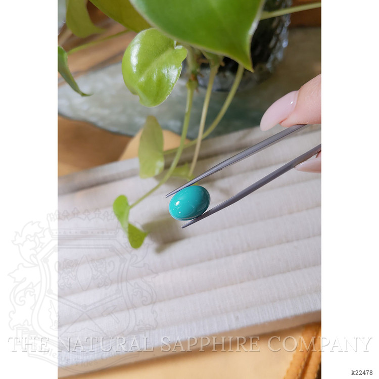 6.96 Ct. Cabochon Turquoise from USA