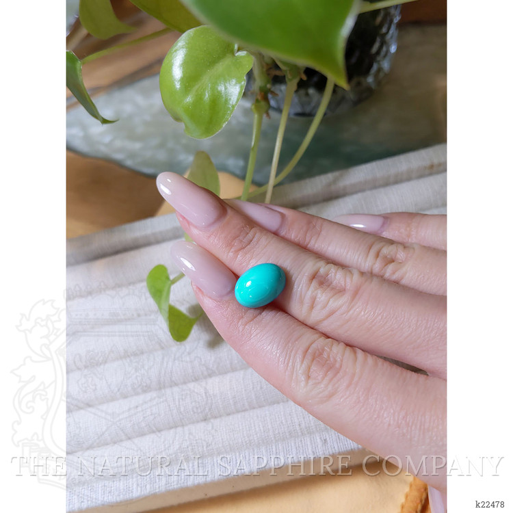 6.96 Ct. Cabochon Turquoise from USA