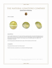 5.62 Ct. Cabochon Chrysoberyl from Tanzania Appraisal