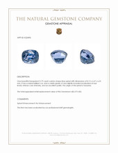 2.79 Ct. Blue Cobalt Spinel from Tanzania Appraisal