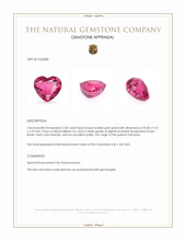 3.40 Ct. Reddish Pink Spinel from Tanzania Appraisal