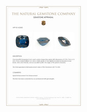 4.65 Ct. Blue Cobalt Spinel from Tanzania Appraisal