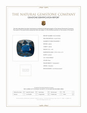 4.65 Ct. Blue Cobalt Spinel from Tanzania Scan Report