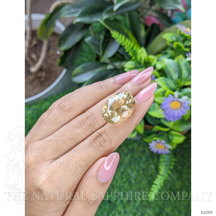 22.78 Ct. Yellow Quartz