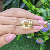 22.78 Ct. Yellow Quartz Life Style