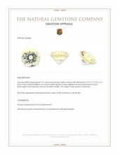 2.97 Ct. Yellow Quartz Appraisal